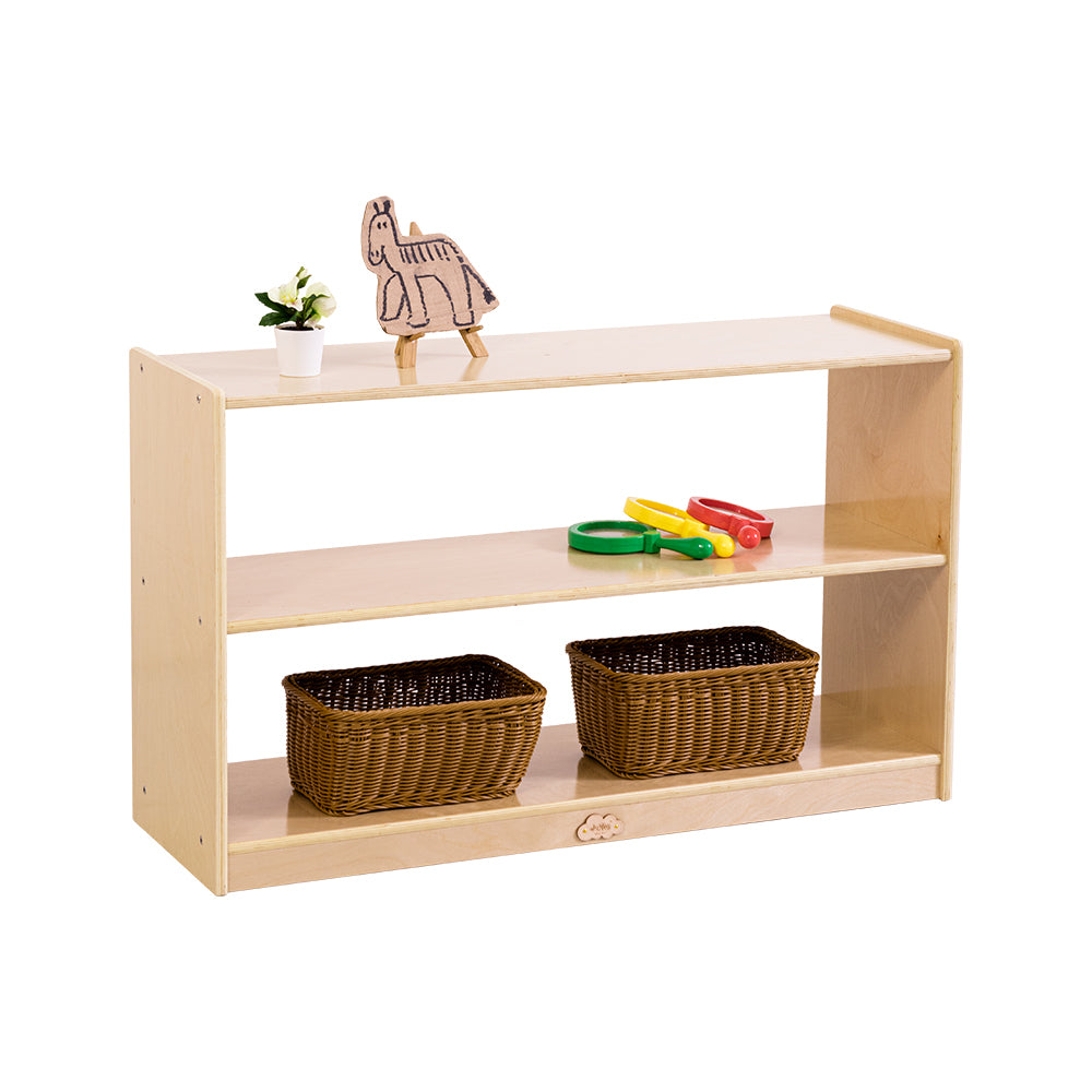 Jooyes 2 Shelf Wooden Storage Cabinet Open Back H60.5cm - Cosy Abode