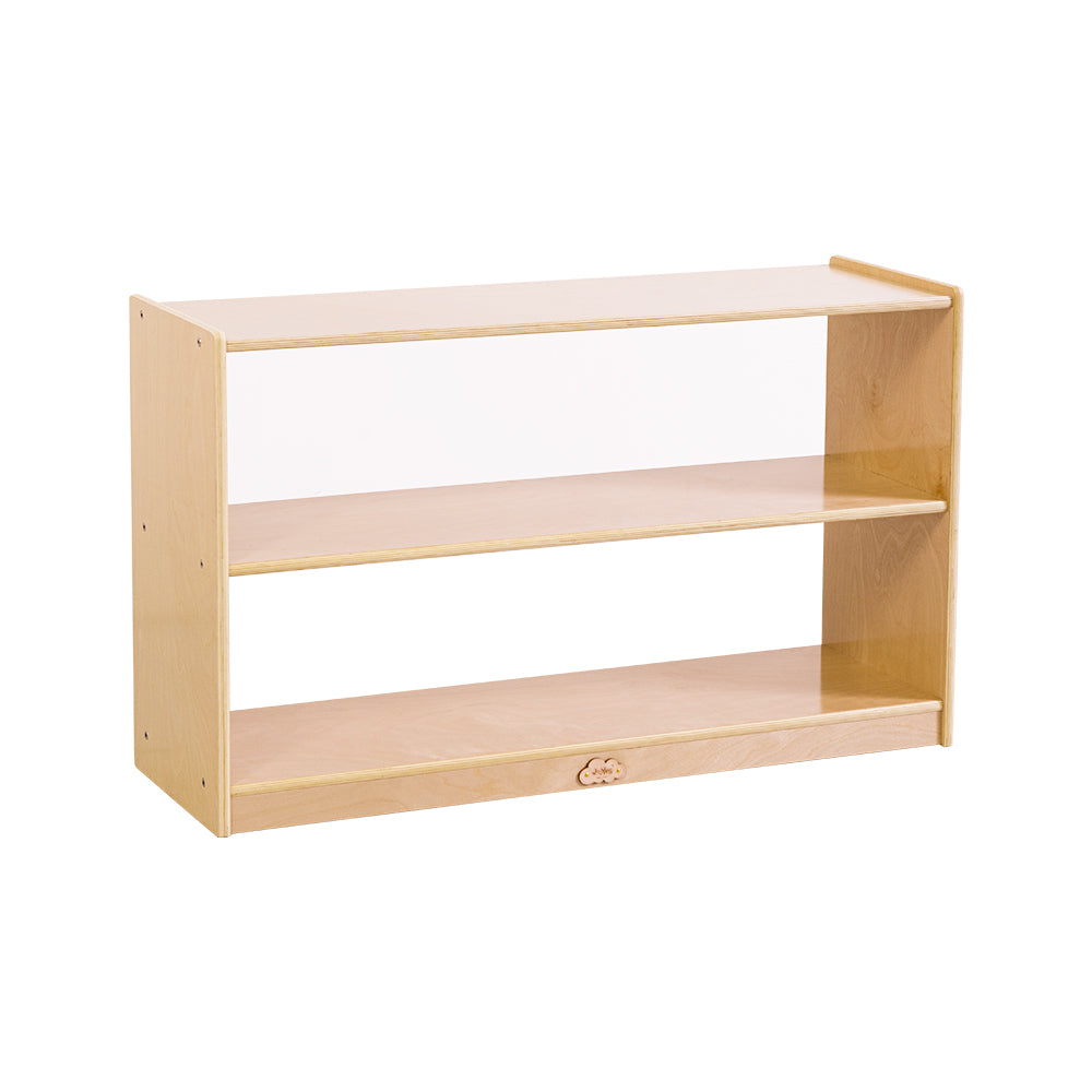 Jooyes 2 Shelf Wooden Storage Cabinet Open Back H60.5cm - Cosy Abode