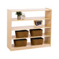Jooyes 4 Shelf Wooden Storage Cabinet Open Back H91cm - Cosy Abode