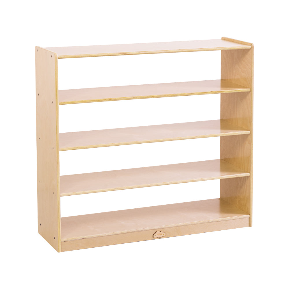 Jooyes 4 Shelf Wooden Storage Cabinet Open Back H91cm - Cosy Abode