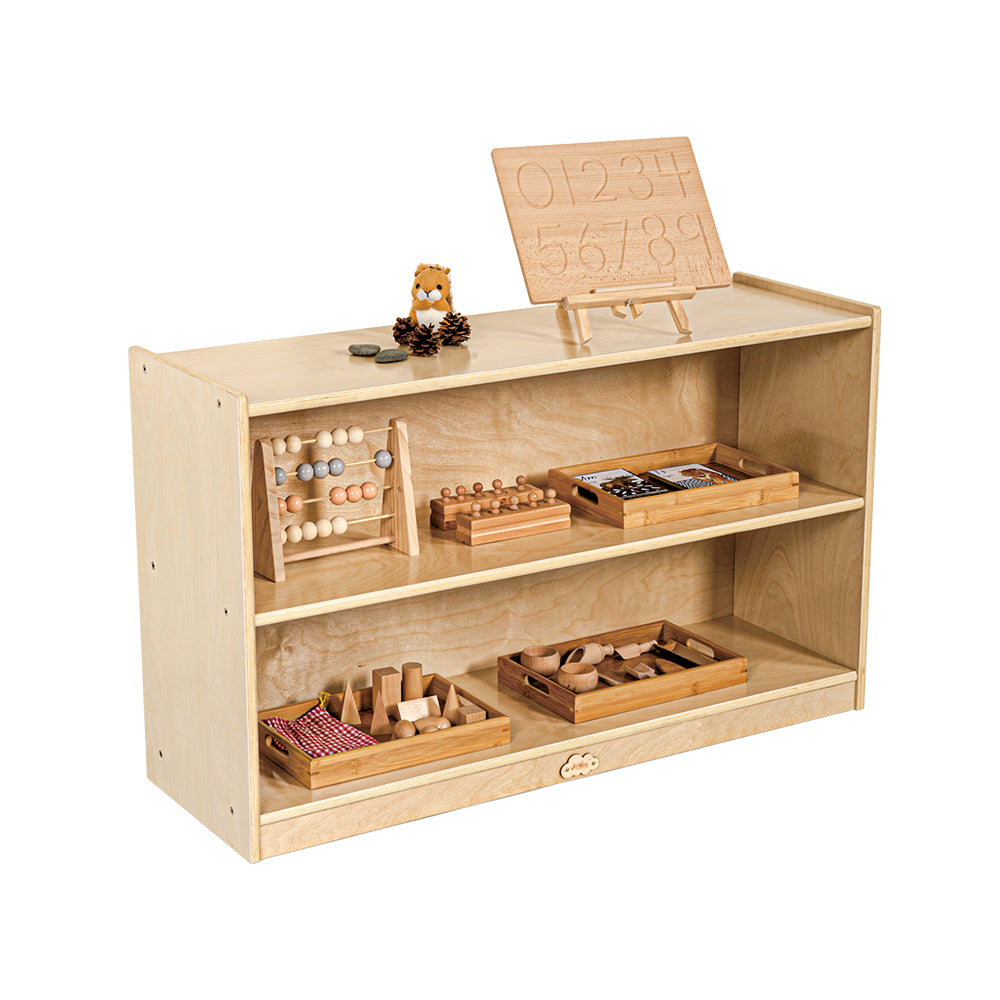 Jooyes 2 Shelf Wooden Storage Cabinet H60.5cm - Cosy Abode