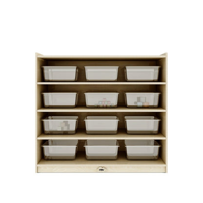 Jooyes Kids 4 Shelf Wooden Bookcase Organiser Storage - H91cm - Cosy Abode
