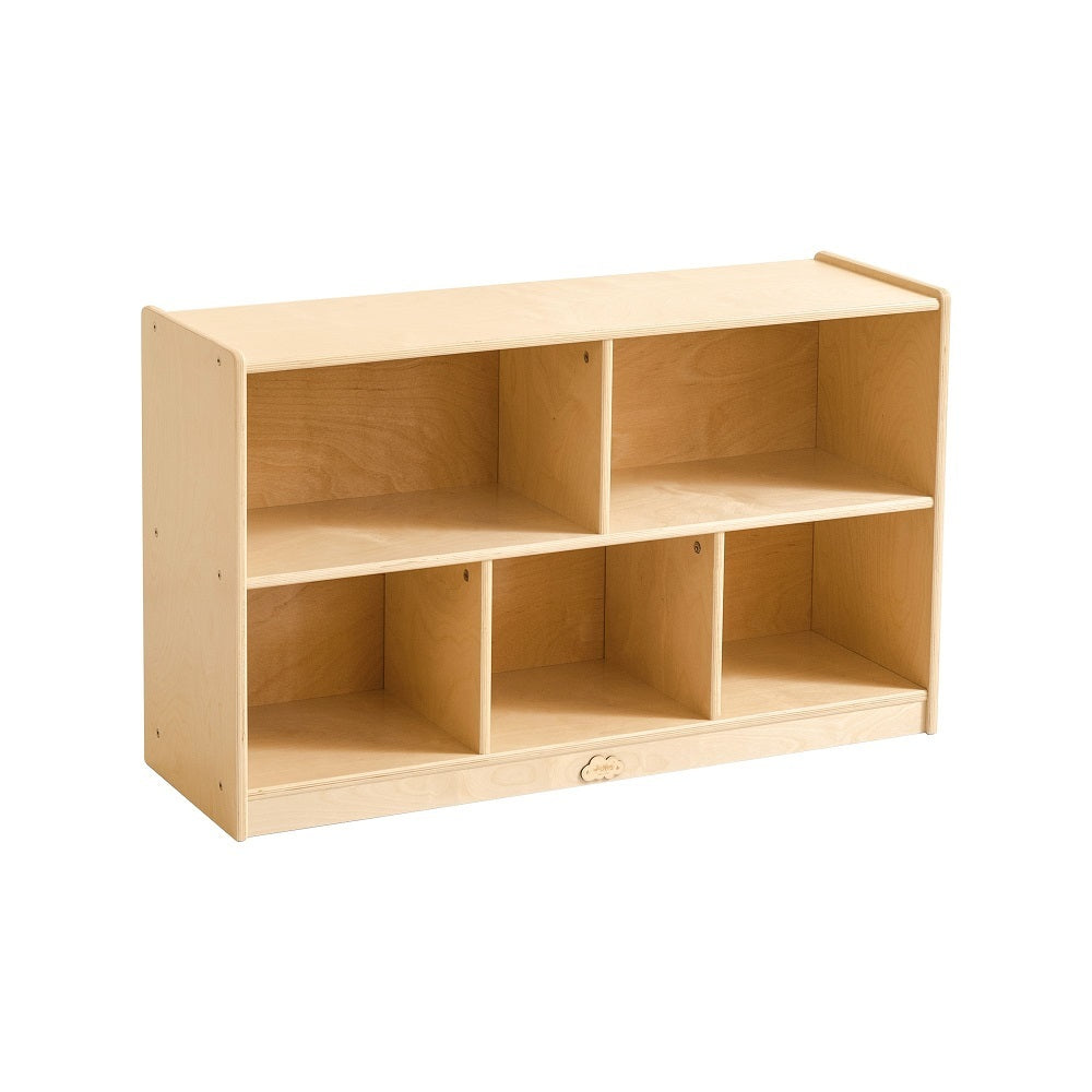 Jooyes 5 Cubby Cabinet Kids Bookshelf Organiser Storage - H60.5cm - Cosy Abode
