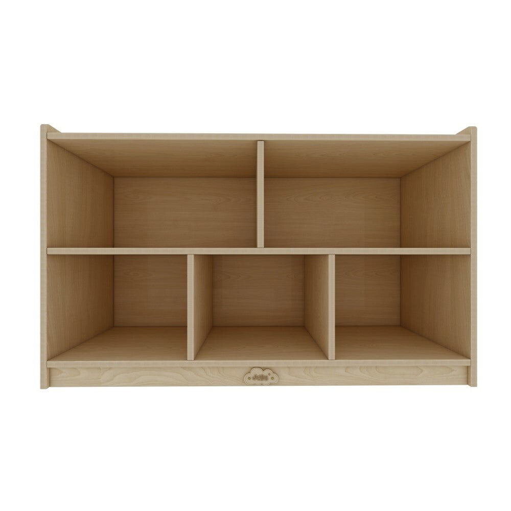 Jooyes 5 Cubby Cabinet Kids Bookshelf Organiser Storage - H60.5cm - Cosy Abode