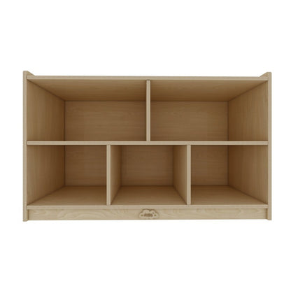 Jooyes 5 Cubby Cabinet Kids Bookshelf Organiser Storage - H60.5cm - Cosy Abode