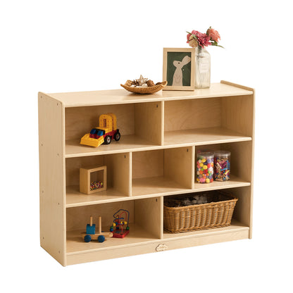 Jooyes 7 Cubby Storage Cabinet Kids Bookcase Organiser - H76cm - Cosy Abode