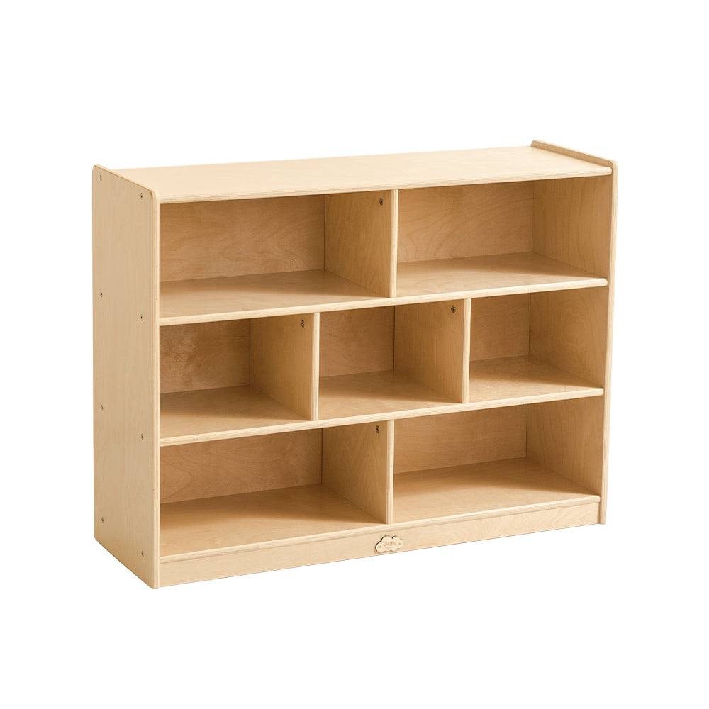 Jooyes 7 Cubby Storage Cabinet Kids Bookcase Organiser - H76cm - Cosy Abode