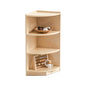 Jooyes Kids 3 Tier Corner Shelf Wooden Storage Cabinet - Cosy Abode