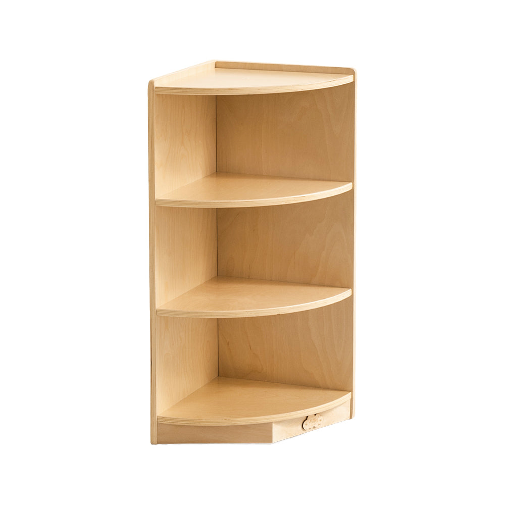 Jooyes Kids 3 Tier Corner Shelf Wooden Storage Cabinet - Cosy Abode