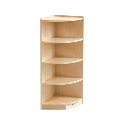 Jooyes Kids 4 Tier Corner Shelf Wooden Storage Cabinet - Cosy Abode