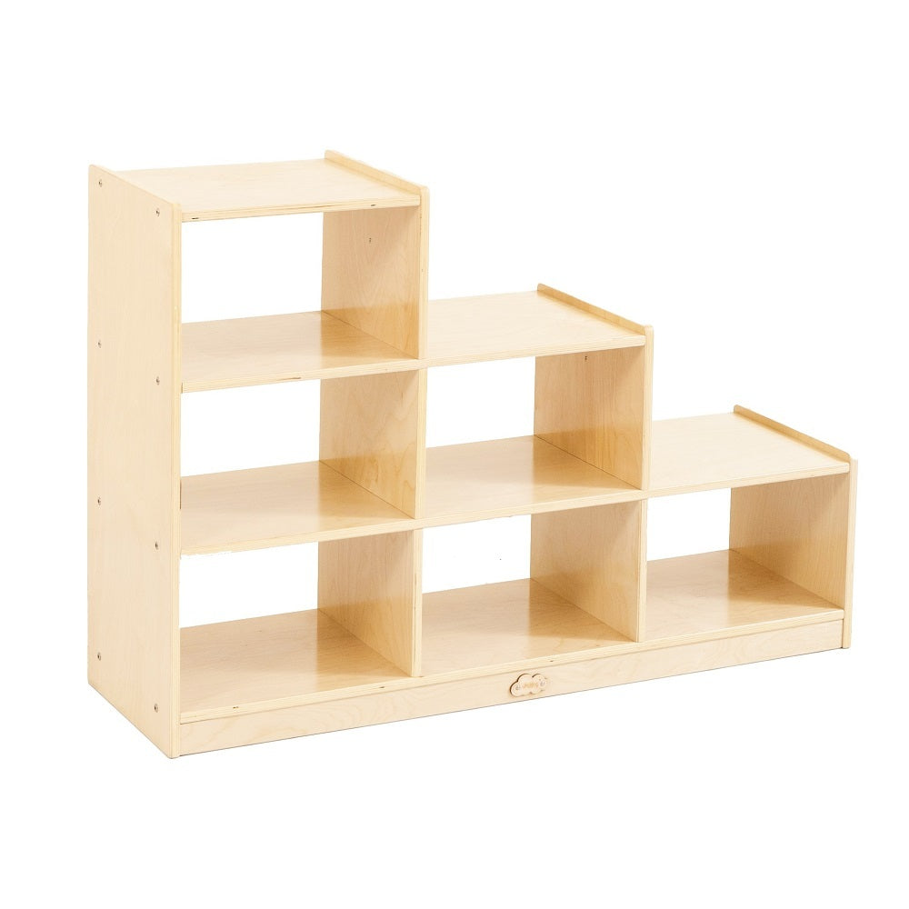 Jooyes Kids Ladder Storage Cabinet With 6 Bins - H76cm - Cosy Abode