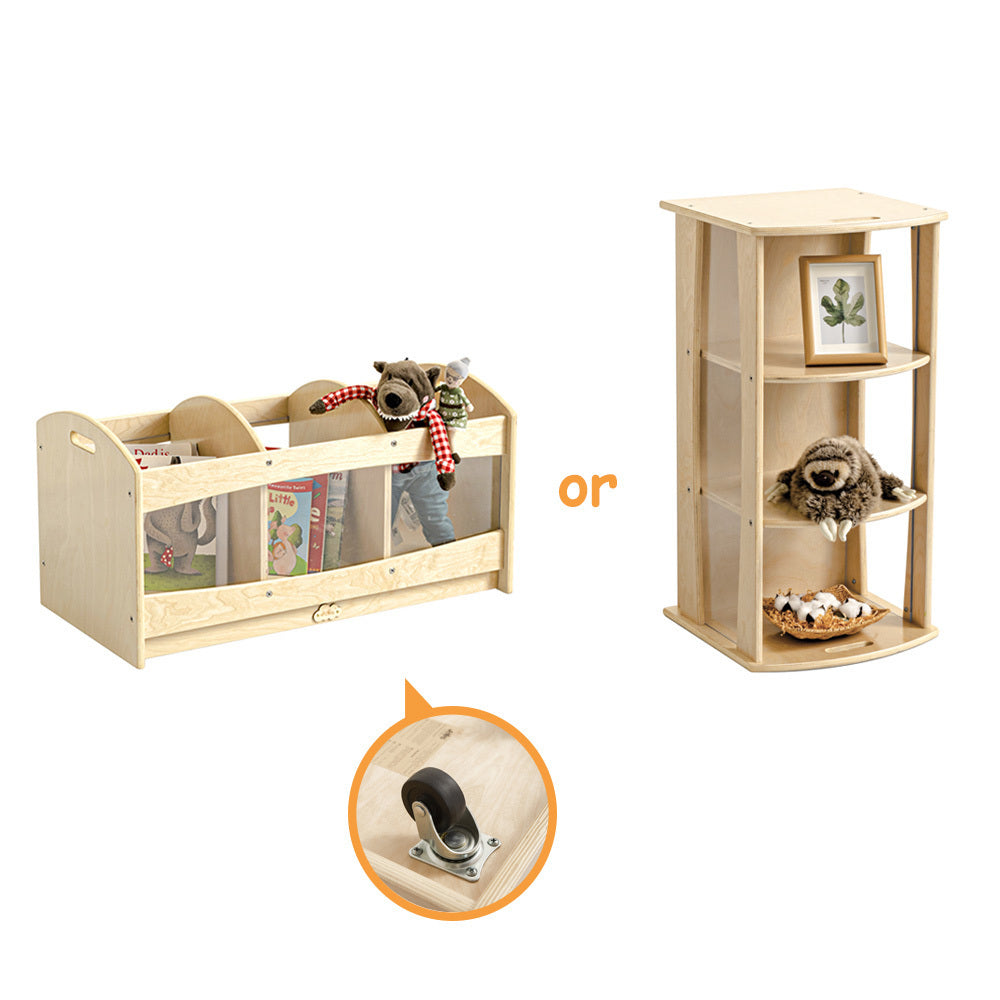 Jooyes Wooden and Acrylic See Through Storage Cabinet Display Unit - Cosy Abode