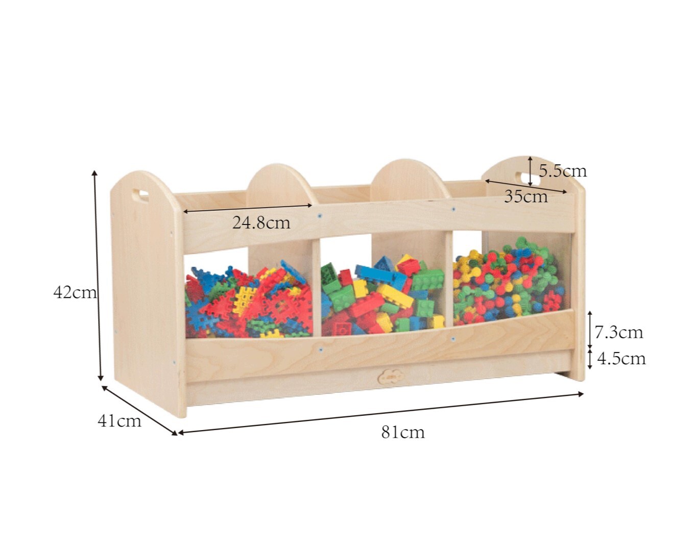 Jooyes Wooden and Acrylic See Through Storage Cabinet Display Unit - Cosy Abode