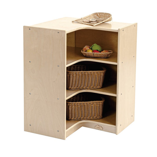 Jooyes Kids 3 Shelf Corner Storage Cabinet - H76cm - Cosy Abode