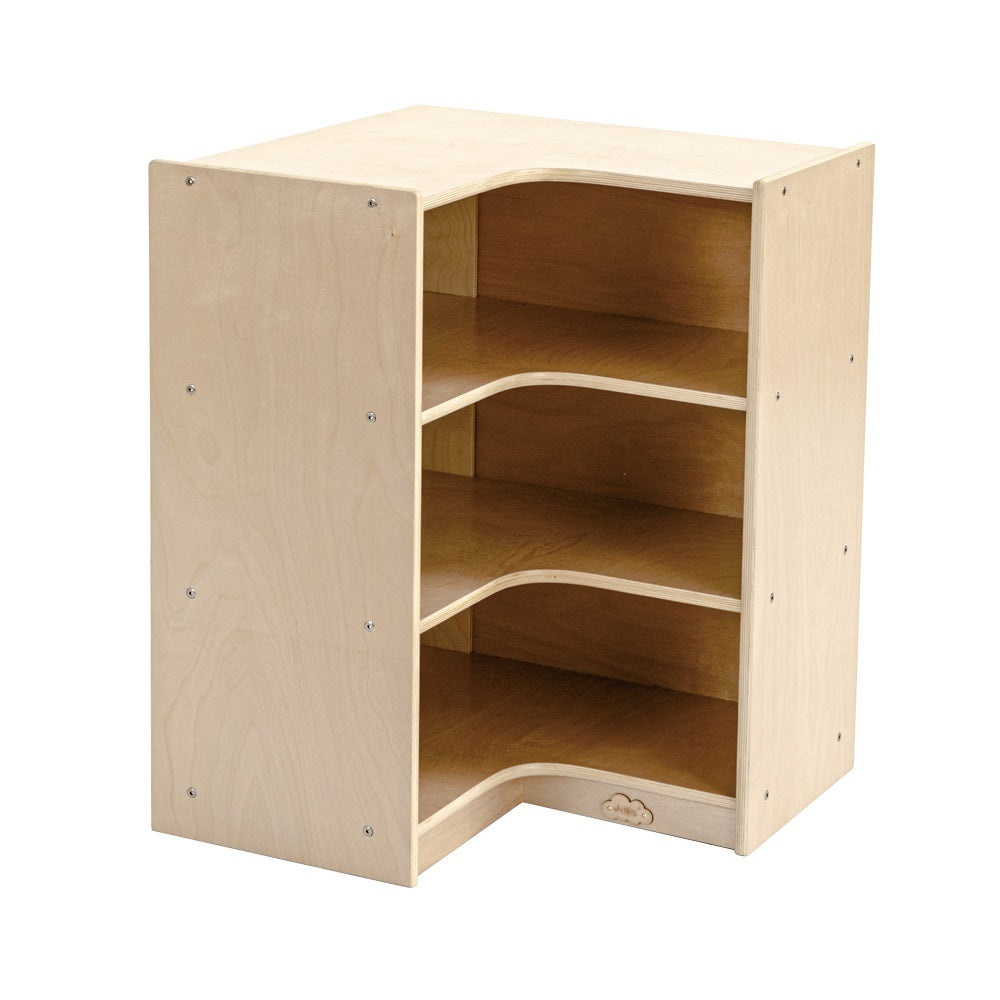 Jooyes Kids 3 Shelf Corner Storage Cabinet - H76cm - Cosy Abode