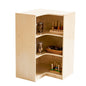 Jooyes Kids 3 Shelf Corner Storage Cabinet - H91cm - Cosy Abode