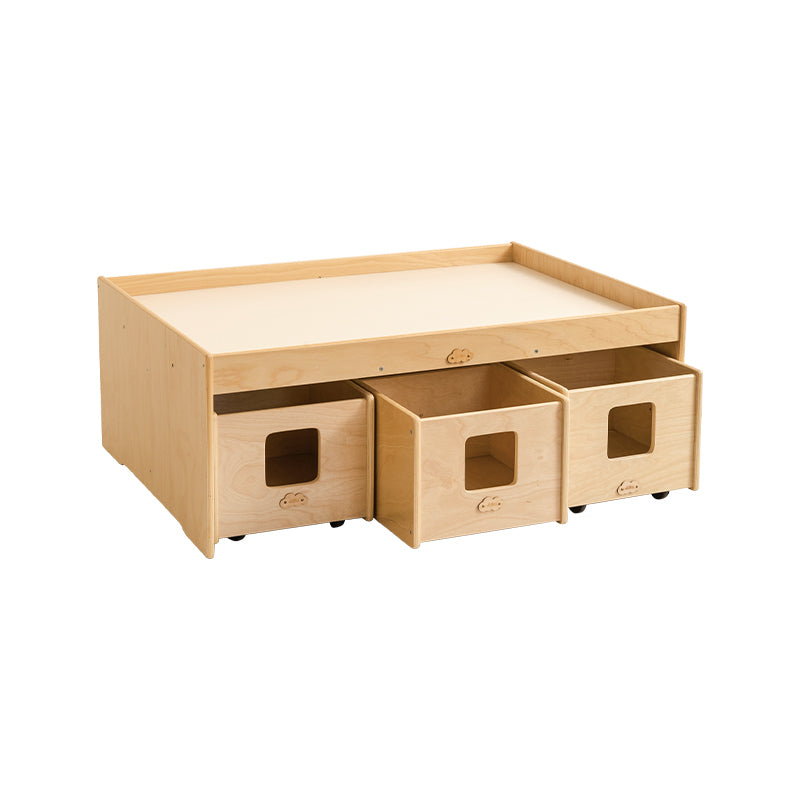 Jooyes Kids Wooden Activity Table With Storage Box - Cosy Abode