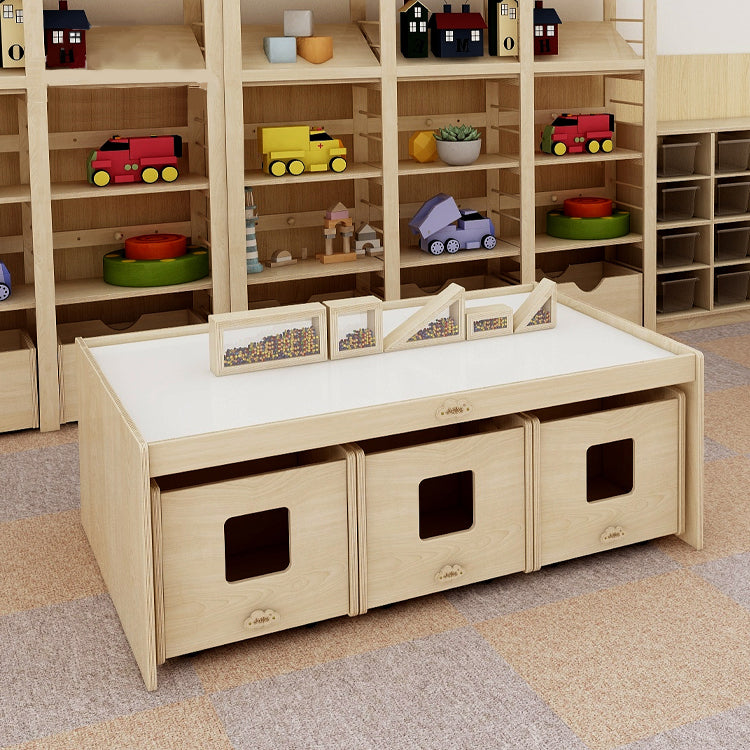 Jooyes Kids Wooden Activity Table With Storage Box - Cosy Abode