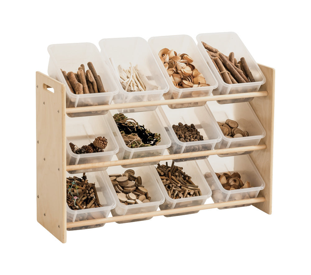 Jooyes Kids 3 Tier Toy Storage Rack Organiser Display Shelf With Bins - Cosy Abode