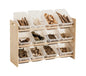 Jooyes Kids 3 Tier Toy Storage Rack Organiser Display Shelf With Bins - Cosy Abode