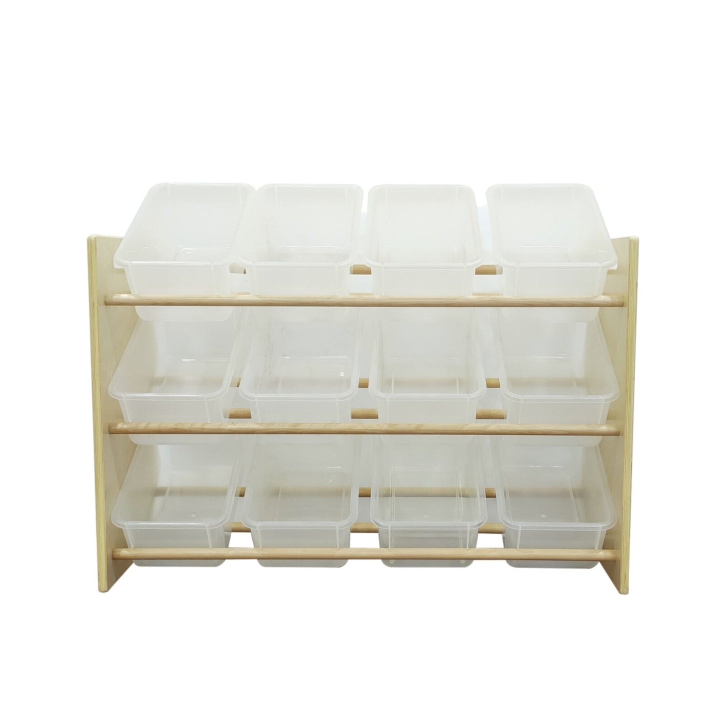 Jooyes Kids 3 Tier Toy Storage Rack Organiser Display Shelf With Bins - Cosy Abode