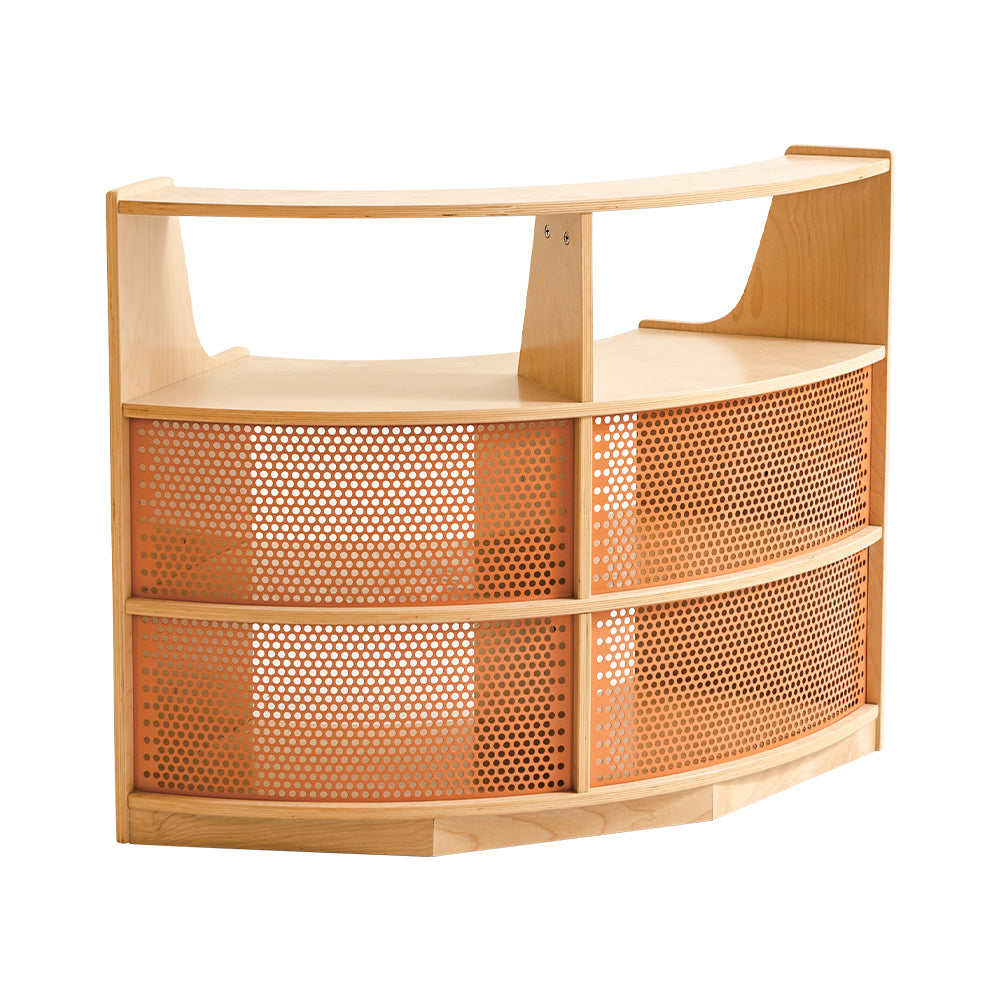 Jooyes Kids Curved Storage Cabinet with Open Shelf - H76cm - Cosy Abode