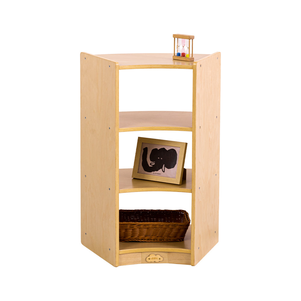 Jooyes Children Curved Shelf With Open Back - H76cm - Cosy Abode