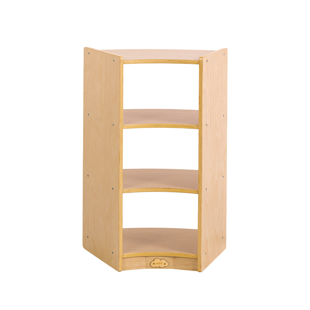 Jooyes Children Curved Shelf With Open Back - H76cm - Cosy Abode