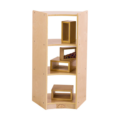 Jooyes Children Curved Shelf With Open Back - H91cm - Cosy Abode