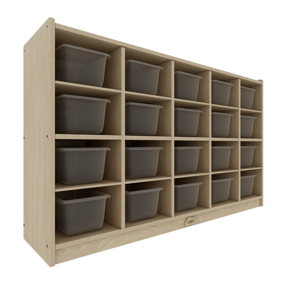Jooyes 20 Cubby Cabinet Kids Bookshelf Organiser Storage - Cosy Abode