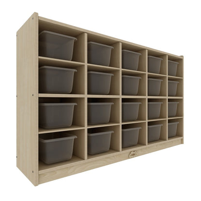 Jooyes 20 Cubby Cabinet Kids Bookshelf Organiser Storage - Cosy Abode