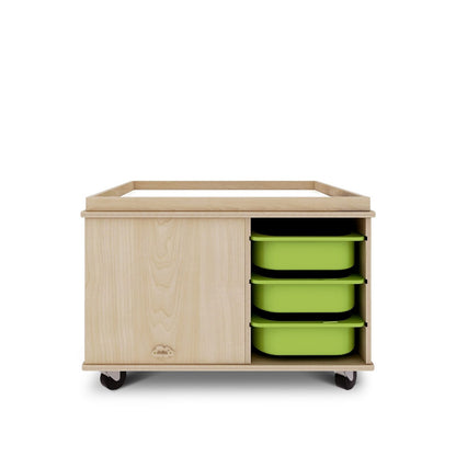 Jooyes Preschool Activity Play Table with 12 Storage Bins - Cosy Abode