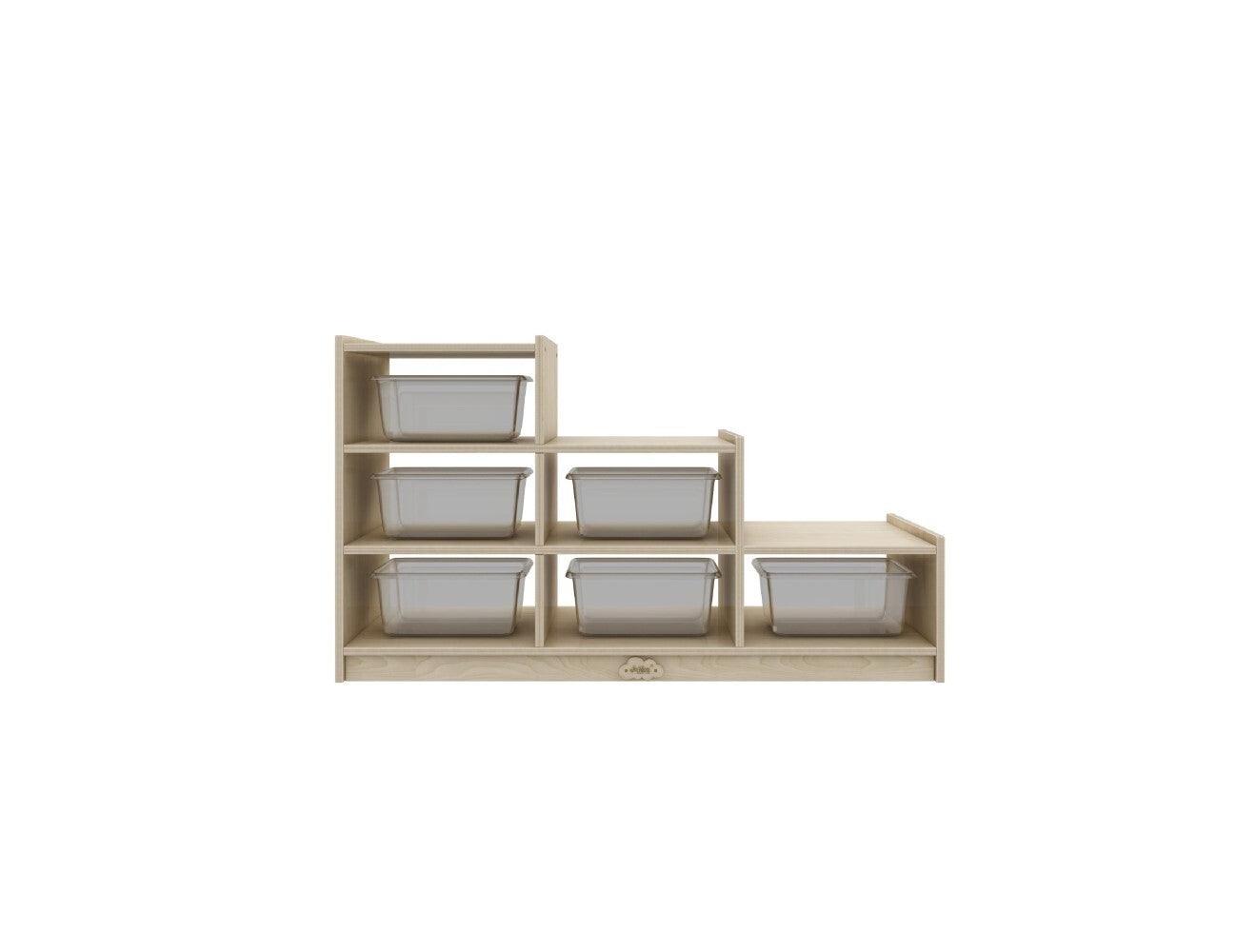 Jooyes Kids Ladder Storage Cabinet With 6 Bins - H60.5cm - Cosy Abode