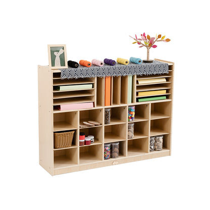 Jooyes 15 Cubby Cabinet Kids Bookshelf Organiser Storage - Cosy Abode