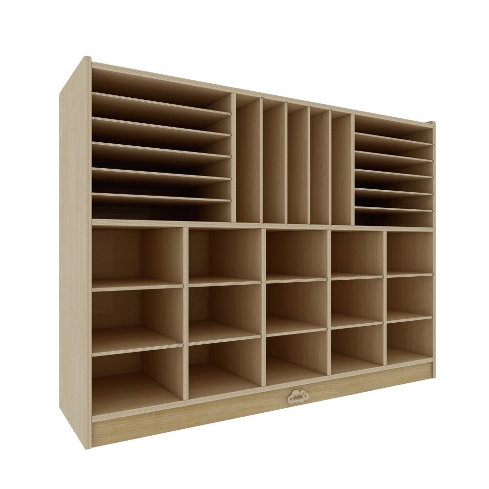 Jooyes 15 Cubby Cabinet Kids Bookshelf Organiser Storage - Cosy Abode