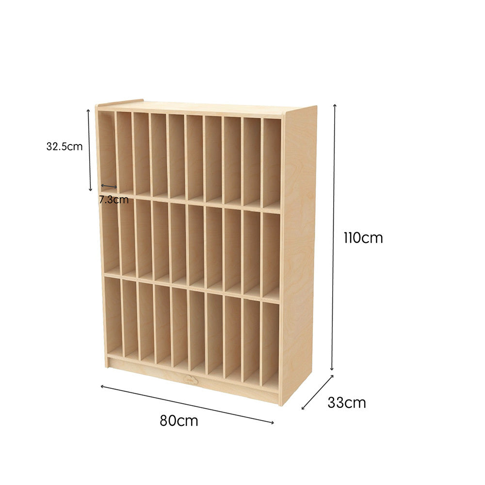 Jooyes 30 Cubby Vertical File Organiser Storage Cabinet - Cosy Abode