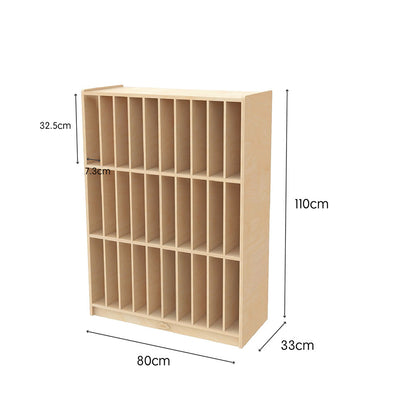 Jooyes 30 Cubby Vertical File Organiser Storage Cabinet - Cosy Abode