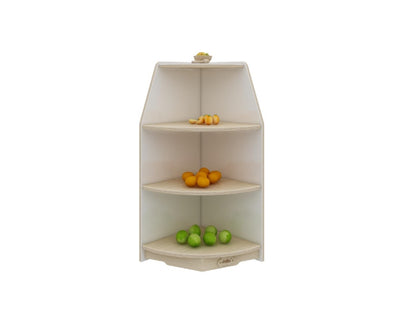 Jooyes Goteborg Kids 3 Tier Corner Shelf Wooden Storage Cabinet - Cosy Abode