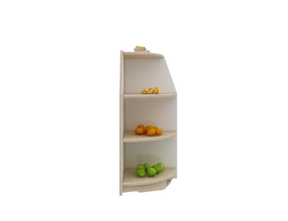 Jooyes Goteborg Kids 3 Tier Corner Shelf Wooden Storage Cabinet - Cosy Abode