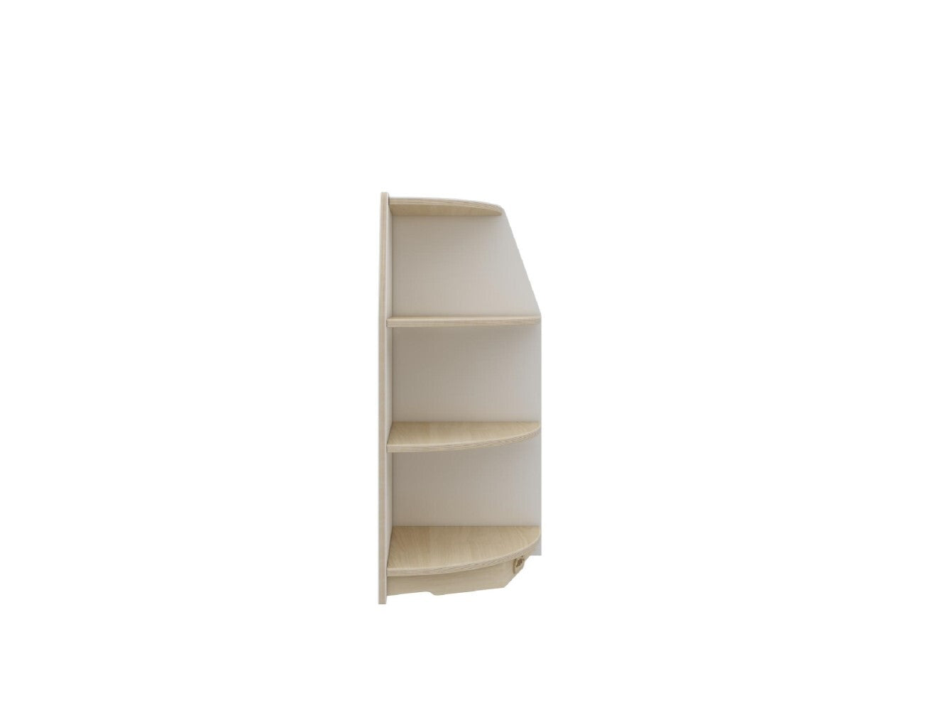 Jooyes Goteborg Kids 3 Tier Corner Shelf Wooden Storage Cabinet - Cosy Abode
