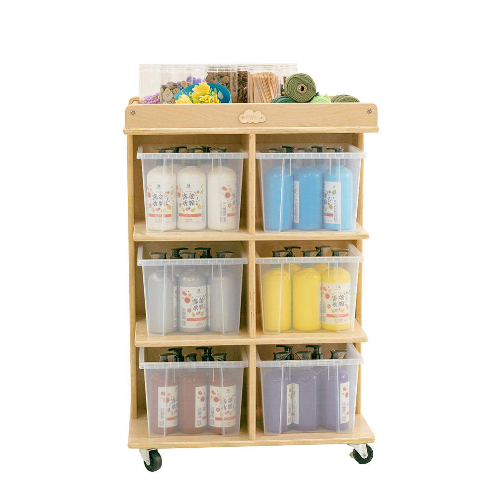 Jooyes 6 Tray Storage Cabinet With Castors - Cosy Abode