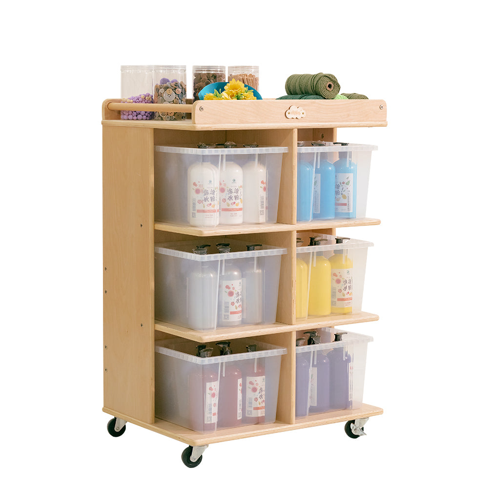Jooyes 6 Tray Storage Cabinet With Castors - Cosy Abode