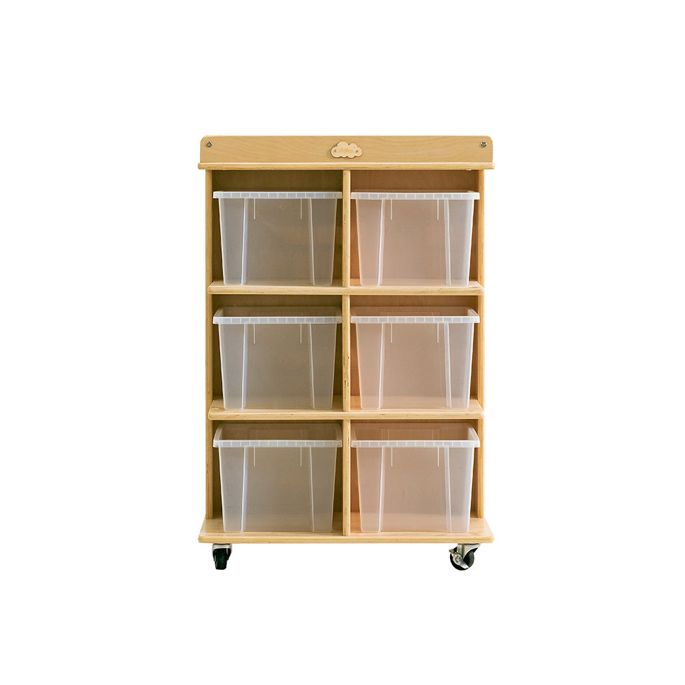 Jooyes 6 Tray Storage Cabinet With Castors - Cosy Abode