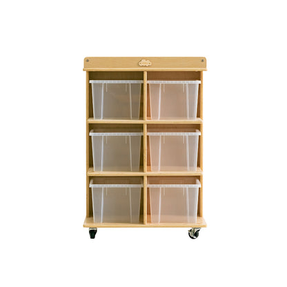 Jooyes 6 Tray Storage Cabinet With Castors - Cosy Abode