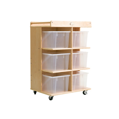 Jooyes 6 Tray Storage Cabinet With Castors - Cosy Abode