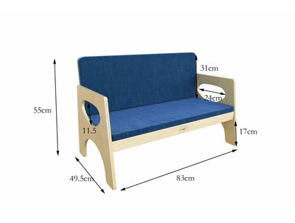 Jooyes Goteborg Kids Armchair Double Seat Sofa - Cosy Abode