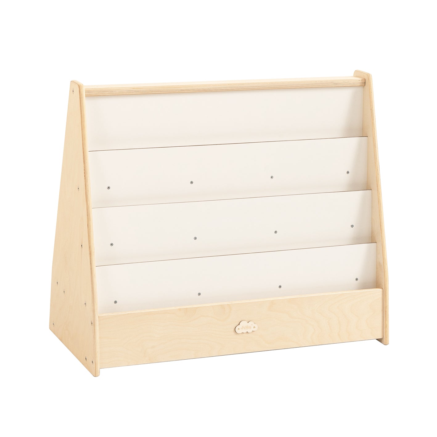 Jooyes Kids 4 Tier Wooden Display Bookcase With White Board And Storage - Cosy Abode