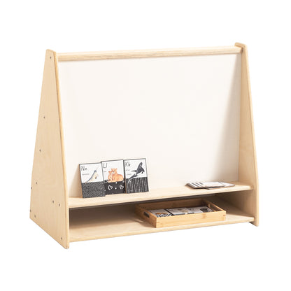 Jooyes Kids 4 Tier Wooden Display Bookcase With White Board And Storage - Cosy Abode