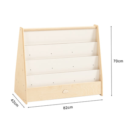 Jooyes Kids 4 Tier Wooden Display Bookcase With White Board And Storage - Cosy Abode