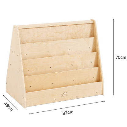Jooyes Kids 4 Tier Wooden Display Bookcase - Double Side - Cosy Abode